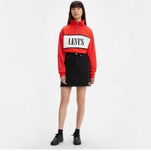 Levi’s Deconstructed Button Fly High Rise Mini Skirt